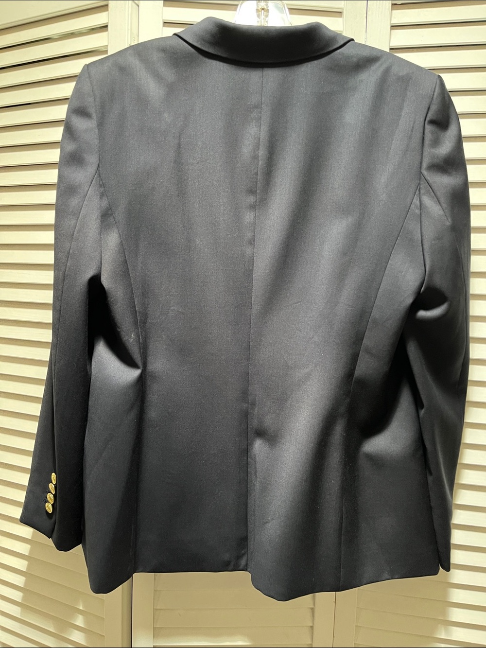 Brooks Brothers Navy Blazer with Gold Embroidered Label - Picture 3 of 7